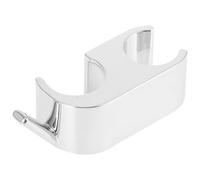 Hohopeti Gancho para Barra de Ducha Abs sin Perforaciones, Soporte Ajustable para Cabezal de Ducha, Accesorio Duradero y Práctico para Baño, Compatible Barras Deslizantes, Montaje Sencillo