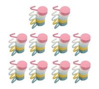 Hohopeti Ganchos Adhesivos sin Taladro para Pared 50 Piezas, Pequeños Ganchos Multiusos de Plástico en Colores Macaron, Kit de Colgadores Decorativos para Cocina, Baño y