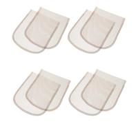 Hohopeti Gorra de Encaje para Pelucas 8 Piezas Base de Malla Marrón 5X5 CM Material Ventilado Resistente para Reparación y Fabricación de Pelucas Accesorios para Estilismo Profesional