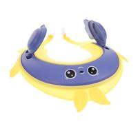 Hohopeti Gorro de Ducha Ajustable para 0-18 Años, Protector de Silicona para Lavar el Cabello, Protección para Orejas y Ojos, Color Limón, Accesorio para Baño y Cuidado Personal