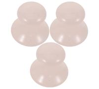 Hohopeti Gua Sha Facial de Cuarzo Rosa Forma de Hongo Juego de 3 Piezas Piedra de Masaje Facial Compacta para Estimulación y Circulación Herramienta de Belleza para Cuidado del Rostro