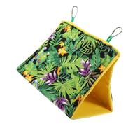 Hohopeti Hamaca Colgante para Loros Invierno Cálida Cama Nido para Jaula Pequeña con Diseño de Tienda y Columpio para Descanso y Refugio de Aves Domésticas