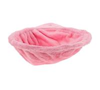 Hohopeti Hamaca para Gatos Rosa de Felpa Diseño Colgante y Anillo de Acero, Cama Redonda Multifuncional Adecuado para Estantes y Árboles de Gatos Adultos y Cachorros