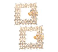 Hohopeti Hebillas de Zapatos Desmontables para Tacones Altos, Clips de Metal Brillantes Gemas de Imitación, Accesorios Decorativos Ligeros para Bodas y Fiestas, 1 Par