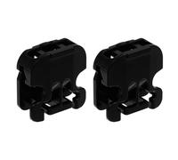 Hohopeti Hebillas para Cordones de Zapatos Negras, 2 Piezas, Accesorio Ajustable de Plástico para Fijación Rápida, sin Necesidad de Atar, Adecuado para Zapatillas Casuales y Deportivas