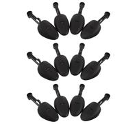 Hohopeti Hormas de Plástico Ajustables para Zapatos Grandes de Hombre, 12 Unidades Negras, Ensanchadores Portátiles para Botas y Zapatillas Deportivas, Moldeador Unisex para Cuidado