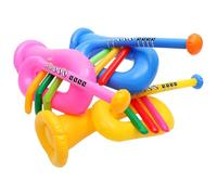 Hohopeti Instrumento Inflable para 3 Piezas Trompeta y Cuerno de PVC Portátil Reutilizable para Fiestas Infantiles Accesorios de Escenario y Juegos Educativos Color Color Aleatorio