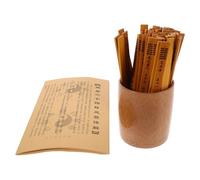 Hohopeti Juego Completo de Palos Tradicionales de Adivinación de Bambú 64 Hexagramas con Tubo de 10 Cm y Libro Guía para Aprendizaje I Ching, Herramienta Ritual China para Enseñanza