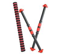 Hohopeti Juego de Barras para Mancuernas 40 Cm con Conector y Tuercas, Barra de Extensión Antideslizante de Acero y PVC para Entrenamiento de Fuerza en Gimnasio y Uso Doméstico