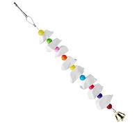 Hohopeti Juguete de Hueso de Jibia para Loros Mediano Suplemento de Calcio para Pájaros Juguete Compacto para Masticar y Entretenimiento de Agapornis y Periquitos