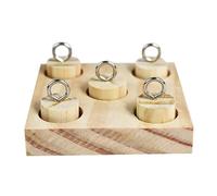 Hohopeti Juguete De Rompecabezas para Loros Piezas Desmontables De Madera, Juego Educativo Mediano para Entrenamiento De Inteligencia, Adecuado para Pájaros, Cotorras y Cacatúas En Hogar o Jaula