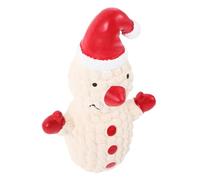 Hohopeti Juguete Interactivo Latex para De Navidad Divertido y Chirriante para Pequeñas y Medianas Diseño De Papá Noel y Muñeco De De Limpiar y Seguro