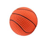 Hohopeti Juguete para Perros Cachorros de Látex con Sonido Pelota de Baloncesto Pequeña Resistente para Morder y Ayudar al Desarrollo Dental para Mascotas Que Necesitan Masticar y