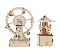 Hohopeti Juguete Rompecabezas de Madera 3D para 2 Juegos de Bricolaje Intelectual Material Seguro y Pulido Adecuado para Desarrollo Educativo y Decoración Infantil