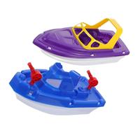 Hohopeti Juguetes de Playa para Pequeños 2 Piezas Barcos de Plástico para Baño y Arena, Diseño Seguro y Ligero, Adecuado para Bebés de 1 a 3 Años, Juguetes Divertidos para Piscina y Playa
