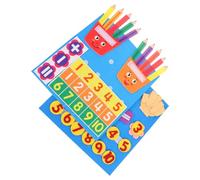 Hohopeti Juguetes Educativos Montessori de Tela No Tejida 2 Piezas para Matemáticas Preescolares Números y Conteo, Material Manipulativo Portátil para Aula y Aprendizaje en Casa