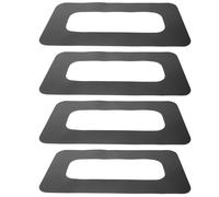 Hohopeti Juntas Aplicables de PVC Resistentes para Ranura de Aleta de Tabla de Paddle Surf Parche Conector de 9 Pulgadas para Base de Aleta 4 Piezas para Accesorios de Sup Deportes