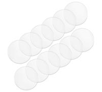 Hohopeti Juntas de Ventosa Transparentes para Mesa de Vidrio 20mm X 3mm, Parachoques de Goma Antideslizantes, Espaciadores de Mesa para Muebles de Madera, 12 Piezas, Uso Doméstico