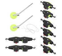 Hohopeti Kit de Poleas para Experimentos Stem Juego de Poleas de Metal y Plástico Montadas Varilla Equipo Didáctico de Mecánica para Aula de Física Demostración de Ventaja Mecánica