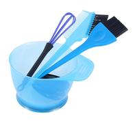 Hohopeti Kit Reutilizable Cabello Teñir para Azul Cuenco de Piezas en el 5 Oído Cepillo Cubre de Plástico y para Salón y Uso Casa