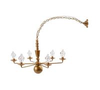 Hohopeti Lámpara Colgante de Micropaisaje para Casas de Muñecas, Tamaño Mini, Luz Cálida Amarilla, Decoración Detallada para Habitación y Modelos en Miniatura