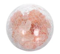 Hohopeti Lámpara de Sal Natural de Cristal 4.5v Luz Cálida para Dormitorio y Hogar, Bola Decorativa de Luz Nocturna Delicada, Lámpara de Noche Ambiental sin Batería, Iluminación Suave