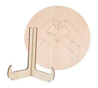 Hohopeti Letrero de Madera Grabado para Recién Nacido con Soporte Porta Pulseras Hospitalarias para Identificación Precisa Sala de Maternidad Decoración Funcional para Guardería Bebés