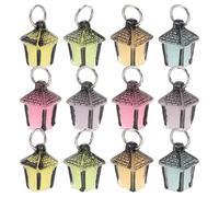 Hohopeti Linternas Decorativas de Resina Que Brillan Oscuridad, Microdecoración Pequeña 12 Piezas en 6 Colores, Accesorio para Casas de Muñecas y Decoración de Estantes