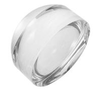 Hohopeti Lupa de Lectura Acrílica de Cúpula 10X Transparente de 65 MM Función de Pisapapeles para Libros y Documentos Ayuda de Lectura Portátil para Oficina y Hogar