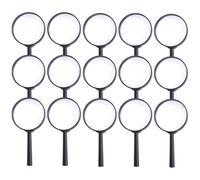 Hohopeti Lupa de Mano Personas Mayores 18 Piezas, Lupa de Lectura Portátil de Plástico y Vidrio, Juguete Educativo para Exploración y Aprendizaje Natural