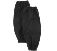 Hohopeti Mangas Protectoras para Brazos de Mujer Impermeables y Resistentes al Aceite Diseño Elástico Extendido Material PU Negro Antisalpicaduras para Cocina Limpieza y Lavado de