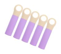 Hohopeti Mango para Escoba y Fregona 22 Mm Diámetro Interior, 5 Piezas Color Lavanda, Recambio Plástico Ergonómico para Herramientas de Limpieza del Hogar