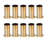 Hohopeti Manguitos de Brida para Lámpara de Araña de Cristal 10 Piezas 30X60 MM Hierro Color Oro Bronce Antiguo Fundas para Portalámparas de Candelabro Accesorios para Lámparas de