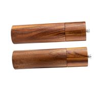 Hohopeti Manual de Pimienta Grosor de Madera de Acacia con Núcleo Cerámico para Sal y Especias para Cocina y Restaurante