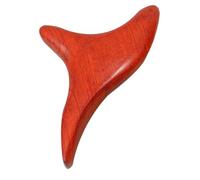 Hohopeti Masajeador de Madera Tailandés Tradicional de Tres Puntas para Masaje Corporal Facial y Escalpelo Herramienta Manual para Terapia de Profundo y Puntos Gatillo Compacto y