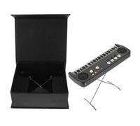 Hohopeti Mini Modelo de Órgano Electrónico de Madera para Casa de Muñecas 14 Cm Caja Negra Incluida, Adorno Musical en Miniatura Adecuado para Decoración y Obsequio Infantil