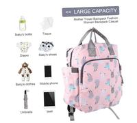 Hohopeti Mochila para Madre Mochila de Pañales para Exteriores Bolso para Mamá Bolsa para Biberones para Maternidad