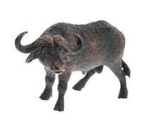 Hohopeti Modelo Sólido De Búfalo Africano Realista para Niños, Figura De Plástico Macizo, Decoración De Escritorio, Juguete Educativo para Contar Historias