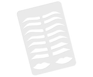 Hohopeti Molde Acrílico para Practicar la Forma de Cejas y Labios, Plantilla Transparente Reutilizable, Herramienta para Maquillaje Profesional y Principiantes, Adecuado para Tatuajes