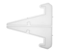 Hohopeti Molde para Expositor de Resina de Silicona Blanco, Soportes para Platos para Exhibición, DIY de Resina Epoxi, para Obras de Arte y Platos, Estilo Moderno, para Tiendas Boutique
