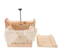 Hohopeti Molde para Prensar Tofu de Madera 17X17X95 CM Molde Casero para Hacer Tofu Firme Utensilio de Cocina Resistente y Ligero Adecuado para Cocina Doméstica