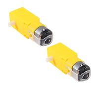 Hohopeti Motor Eléctrico de CC 2 Piezas Motorreductor Doble Eje 1:48 para Coches RC y Proyectos de Robótica Educativa
