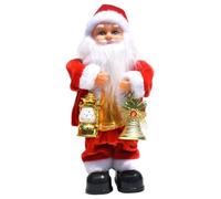 Hohopeti Muñeco Eléctrico de Papá Noel Musical Campana para Decoración Navideña Juguete de Escritorio sin Batería Adecuado para Fiestas de Navidad y Ambiente Festivo