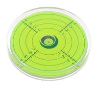 Hohopeti Nivel de Burbuja Graduado Redondo Pequeño de Acrílico Transparente 3x3 Pulgadas Burbuja Grande y Marcas para Medición Precisa Horizontal en Construcción y Bricolaje