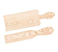 Hohopeti Paletas para Teñir el Cabello 2 Piezas, Tablero de Colores para Balayage y Mechas, Tamaño Grande y Pequeño, Color Madera, Herramienta para Aplicar Papel de Aluminio y Resaltar