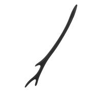 Hohopeti Palillo de Pelo de Madera Negra Estilo Cuerno de Dragón, Horquilla Japonesa Vintage para Moños y Recogidos, Accesorio Retro Hecho a Mano para Peinados Elegantes