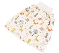 Hohopeti Pantalones de Entrenamiento Impermeables 100% Algodón Puro Cintura Alta y Plegables para Ñiño Falda de Pañal para Actividades al Aire Libre
