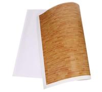 Hohopeti Papel de Suelo Adhesivo para Casa de Muñecas Miniatura, Diseño Rústico de Madera de Cerezo, Pegatina Decorativa para Suelos DIY, Accesorios para Minicasas y Suministros de Casas