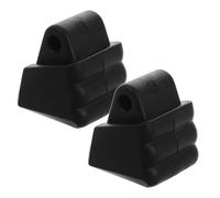 Hohopeti Pastillas de Freno para Patines en Línea Negro, 2 Piezas Material PVC, Función de Parada Instantánea y Reducción de Ruido para Seguridad en Patinaje