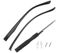 Hohopeti Patillas para Gafas de Lectura y Sol, Material TR90, Color Negro, Cómodas y Fáciles de Instalar para Reparación Diaria
